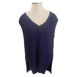 CT2025 Free People Sleeveless Ribbed V-neck Sweater S/P